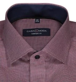 CasaModa Hemd 393310700/404 Comfort Fit, Baumwolle, Barolo meliert, Rot -hemdenverkauf 360581 norm2