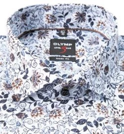 OLYMP Level Five Body Fit 69EL 2160/79/11 Hemd, Baumwolle, Extra langer Arm, Weiß-blau gemustert, Bleu 6 OLYMP Level Five Body Fit 69EL 2160/79/11 Hemd, Baumwolle, Extra langer Arm, Weiß-blau gemustert, Bleu -hemdenverkauf 360588 norm2