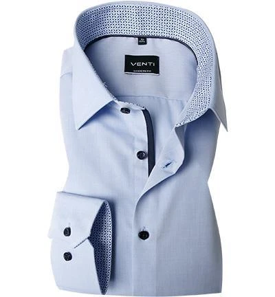 Venti Hemd 103412600/115 Modern Fit, Baumwolle, Hellblau, Blau 2 Venti Hemd 103412600/115 Modern Fit, Baumwolle, Hellblau, Blau – Bild 2
