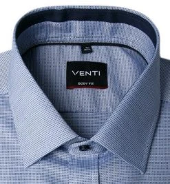 Venti Hemd 103413700/102 Body Fit, Baumwolle, Hellblau meliert, Blau -hemdenverkauf 360605 norm2