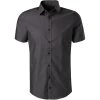 Venti Hemd 001930/706 Kurzarmhemd, Body Fit, Baumwolle, Anthrazit