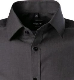 Venti Hemd 001930/706 Kurzarmhemd, Body Fit, Baumwolle, Anthrazit -hemdenverkauf 360610 norm2