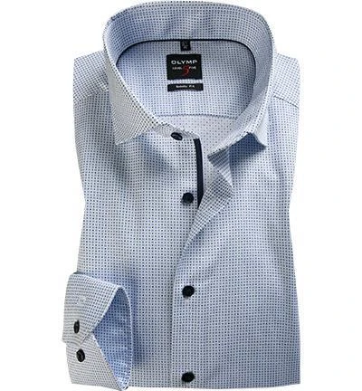 OLYMP Level Five Body Fit 69EL 2104/79/11 Hemd, Baumwolle, Extra langer Arm, Bleu gemustert, Bleu 2 OLYMP Level Five Body Fit 69EL 2104/79/11 Hemd, Baumwolle, Extra langer Arm, Bleu gemustert, Bleu – Bild 2