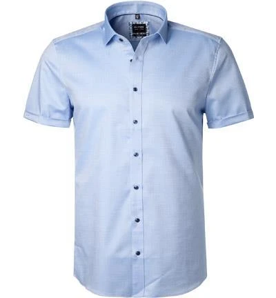 OLYMP Level Five Body Fit 2074/72/11 Kurzarmhemd, Baumwolle, Blau , Bleu 2 OLYMP Level Five Body Fit 2074/72/11 Kurzarmhemd, Baumwolle, Blau , Bleu – Bild 2