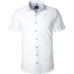 OLYMP Level Five Body Fit 2074/72/00 Kurzarmhemd, Baumwolle, Weiß