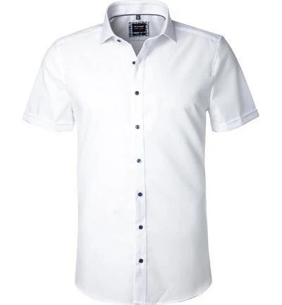 OLYMP Level Five Body Fit 2074/72/00 Kurzarmhemd, Baumwolle, Weiß 2 OLYMP Level Five Body Fit 2074/72/00 Kurzarmhemd, Baumwolle, Weiß – Bild 2