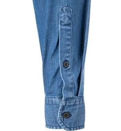 Strellson Hemd Core 30026207/420 Jeanshemd, Casual Fit, Baumwolle, Blau -hemdenverkauf 361100 norm3