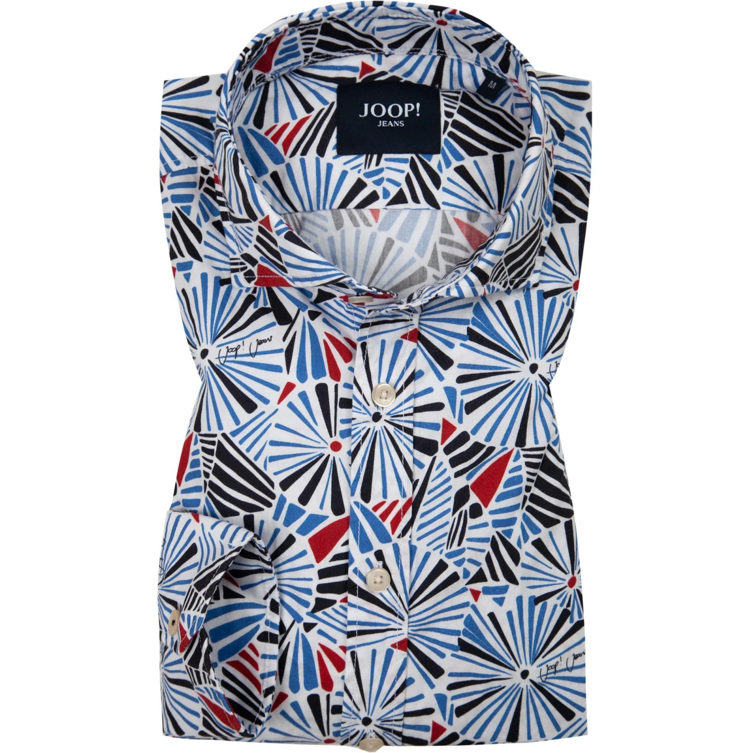 JOOP! Hemd Hanjo 30026358/420 Baumwolle, Blau gemustert, Blau 1 JOOP! Hemd Hanjo 30026358/420 Baumwolle, Blau gemustert, Blau