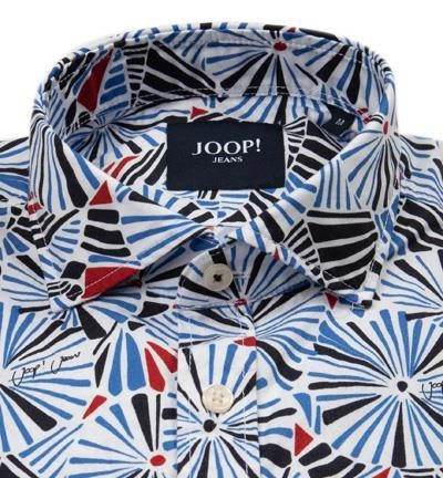 JOOP! Hemd Hanjo 30026358/420 Baumwolle, Blau gemustert, Blau 3 JOOP! Hemd Hanjo 30026358/420 Baumwolle, Blau gemustert, Blau – Bild 3