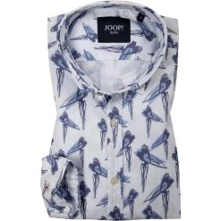 JOOP! Hemd Haven 30026333/430 Baumwolle, Blau gemustert, Blau