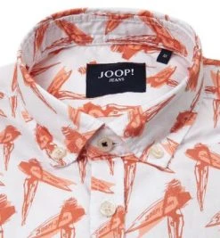 JOOP! Hemd Haven 30026333/630 Baumwolle, Lachs gemustert, Lachs -hemdenverkauf 361255 norm2