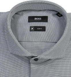 BOSS Hemd Jason 50451278/002 Slim Fit, Jersey, Schwarz meliert, Schwarz -hemdenverkauf 361317 norm2