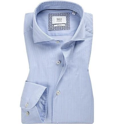 ETERNA Hemd 2357/FS82/12 Slim Fit, Baumwolle CO2-Neutral, Blau-weiß gestreift, Hellblau 2 ETERNA Hemd 2357/FS82/12 Slim Fit, Baumwolle CO2-Neutral, Blau-weiß gestreift, Hellblau – Bild 2