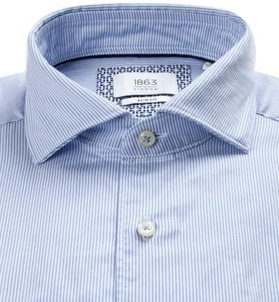 ETERNA Hemd 2357/FS82/12 Slim Fit, Baumwolle CO2-Neutral, Blau-weiß gestreift, Hellblau 3 ETERNA Hemd 2357/FS82/12 Slim Fit, Baumwolle CO2-Neutral, Blau-weiß gestreift, Hellblau – Bild 3