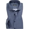 ETERNA Hemd 3379/Z182/19 Super Slim, Baumwoll-Stretch, Blau gemustert, Dunkelblau