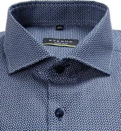 ETERNA Hemd 3379/Z182/19 Super Slim, Baumwoll-Stretch, Blau gemustert, Dunkelblau -hemdenverkauf 361467 norm2