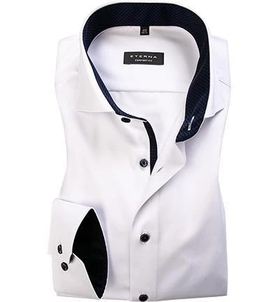 ETERNA Hemd 8819/E15V/00 Comfort Fit, Twill blickdicht, Weiß 2 ETERNA Hemd 8819/E15V/00 Comfort Fit, Twill blickdicht, Weiß – Bild 2
