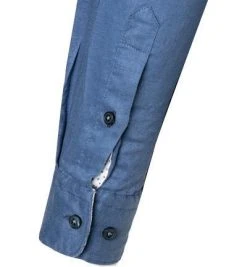 BOSS Hemd Ronni 50448896/489 Slim Fit, Leinen, Blau meliert, Blau -hemdenverkauf 361487 norm4