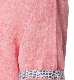 BOSS Hemd Luka 50448869/628 Kurzarmhemd, Regular Fit, Reines Leinen, Hellrot meliert -hemdenverkauf 361493 norm4