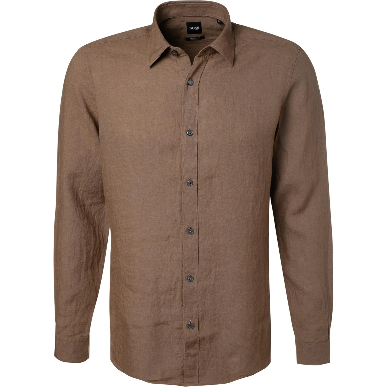 BOSS Hemd Lukas 50448899/254 Regular Fit, Reines Leinen, Hellbraun 1 BOSS Hemd Lukas 50448899/254 Regular Fit, Reines Leinen, Hellbraun