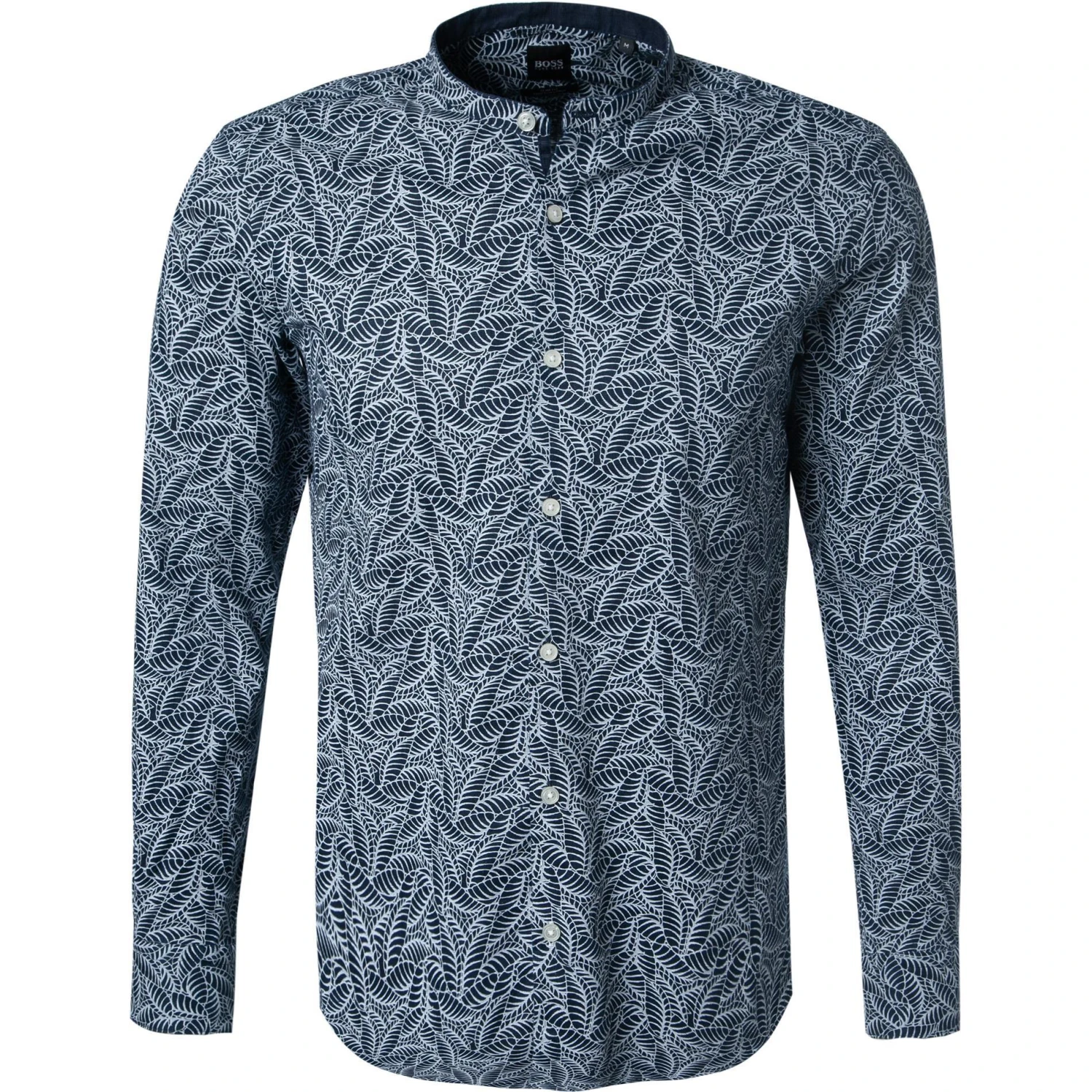 BOSS Hemd Rolfo 50451837/403 Slim Fit, Leinen, Blau-silber gemustert, Blau-silber 1 BOSS Hemd Rolfo 50451837/403 Slim Fit, Leinen, Blau-silber gemustert, Blau-silber