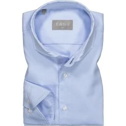 fakts Hemd 9001/211 Modern Fit, Twill, Hellblau