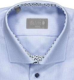 fakts Hemd 9005/212 Modern Fit, Baumwolle, Hellblau gemustert, Hellblau -hemdenverkauf 361861 norm2