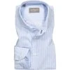 fakts Hemd 9007/213 Slim Fit, Twill, Hellblau gestreift, Hellblau