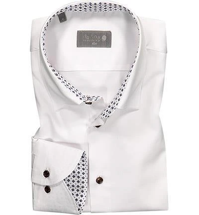 fakts Hemd 1000/111 Slim Fit, Baumwolle, Weiß 2 fakts Hemd 1000/111 Slim Fit, Baumwolle, Weiß – Bild 2