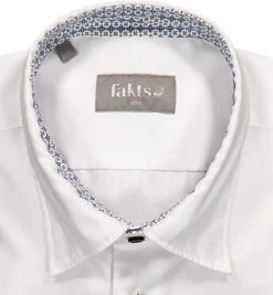 fakts Hemd 6015/111 Slim Fit, Twill, Weiß -hemdenverkauf 361882 norm2