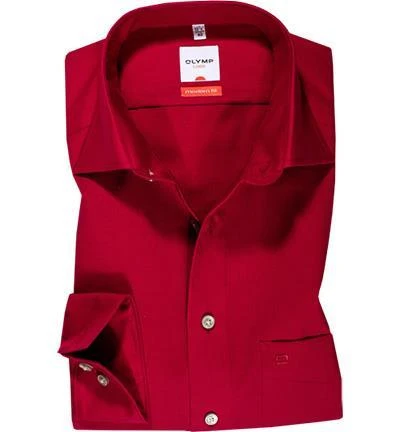 OLYMP Hemd Luxor Modern Fit 0300/64/38 Popeline, Rot, Chianti 1 OLYMP Hemd Luxor Modern Fit 0300/64/38 Popeline, Rot, Chianti