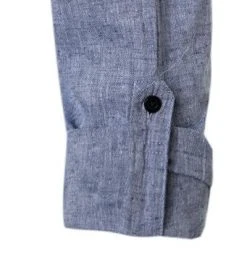 Strellson Hemd Conell 30026189/401 Baumwolle-Leinen, Blau meliert, Dunkelblau -hemdenverkauf 361960 norm4