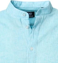 Strellson Hemd Conell 30026189/450 Baumwolle-Leinen, Hellblau meliert, Hellblau -hemdenverkauf 361961 norm2