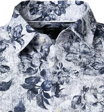 Strellson Hemd Simeon 30024858/401 Slim Fit, Popeline, Blau gemustert, Dunkelblau-weiß 3 Strellson Hemd Simeon 30024858/401 Slim Fit, Popeline, Blau gemustert, Dunkelblau-weiß – Bild 3