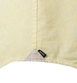 BOSS Hemd Ronni 50449144/736 Slim Fit, Leinen-Stretch, Gelb gestreift, Gelb -hemdenverkauf 362285 norm3