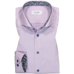 ETON Hemd 1000/02255/74 Super Slim Fit, Baumwolle, Violett