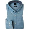 BOSS Hemd Rod 50448887/443 Slim Fit, Baumwolle, Blau meliert, Blau