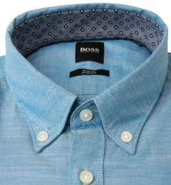 BOSS Hemd Rod 50448887/443 Slim Fit, Baumwolle, Blau meliert, Blau -hemdenverkauf 362710 norm2