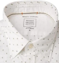 Marc O'Polo Hemd 122 7275 42216/A16 Shaped Fit, Bio Baumwolle, Weiß gemustert, Weiß 6 Marc O'Polo Hemd 122 7275 42216/A16 Shaped Fit, Bio Baumwolle, Weiß gemustert, Weiß -hemdenverkauf 362745 norm2