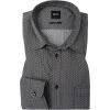 BOSS Hemd Marvyn 50448572/001 Slim Fit, Baumwoll-Stretch, Schwarz gemustert, Schwarz