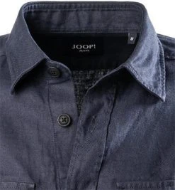 JOOP! Hemd Halvo 30026366/401 Overshirt, Reines Leinen, Navy, Dunkelblau -hemdenverkauf 362846 norm2