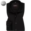 ETERNA Hemd 3377/X18K/39 Modern Fit, Mikrofaser atmungsaktiv, Schwarz