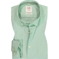 OLYMP Level Five Body Fit smartbusiness 3530/74/45 Hemd, Baumwolle, Grün
