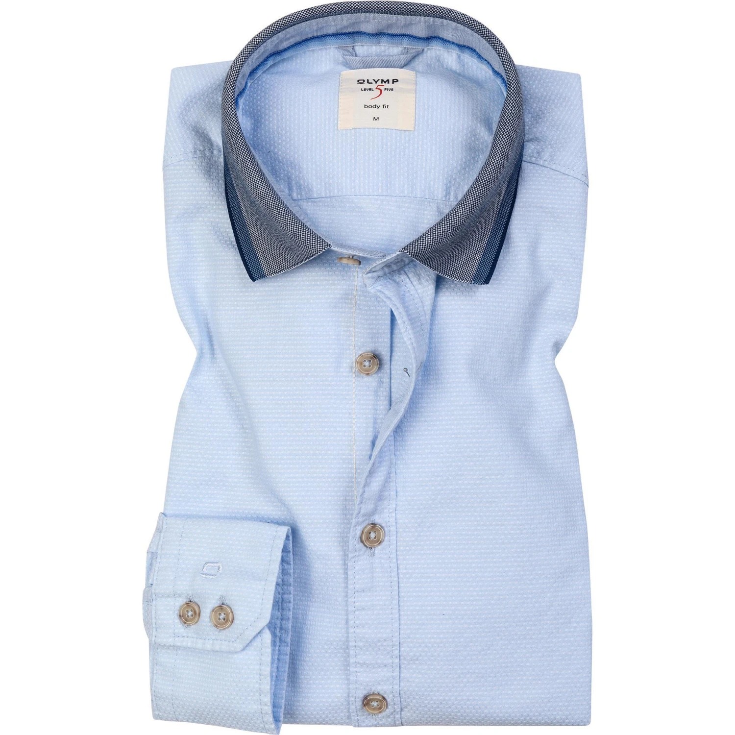 OLYMP Casual Level Five Body Fit 3018/74/10 Hemd, Baumwolle, Hellblau 1 OLYMP Casual Level Five Body Fit 3018/74/10 Hemd, Baumwolle, Hellblau