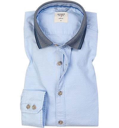 OLYMP Casual Level Five Body Fit 3018/74/10 Hemd, Baumwolle, Hellblau 2 OLYMP Casual Level Five Body Fit 3018/74/10 Hemd, Baumwolle, Hellblau – Bild 2
