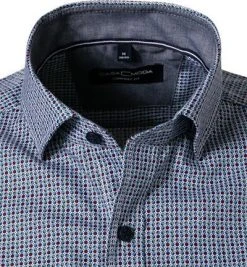 CasaModa Hemd 913646300/100 Kurzarmhemd, Comfort Fit, Popeline, Multicolour gemustert, Blau -hemdenverkauf 363057 norm2