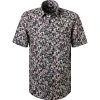 CasaModa Hemd 913646900/100 Kurzarmhemd, Comfort Fit, Popeline, Multicolour gemustert, Multicolour