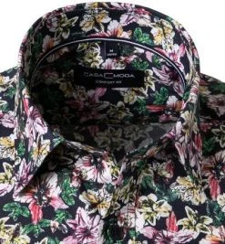 CasaModa Hemd 913646900/100 Kurzarmhemd, Comfort Fit, Popeline, Multicolour gemustert, Multicolour -hemdenverkauf 363074 norm2