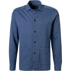 ETON Hemd 1000/02399/24 Overshirt, Baumwolle, Jeansblau