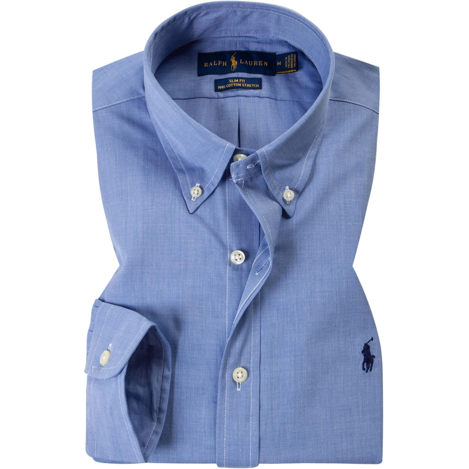 Polo Ralph Lauren Hemd 710705269/004 Slim Fit, Baumwolle, Blau, Hellblau 1 Polo Ralph Lauren Hemd 710705269/004 Slim Fit, Baumwolle, Blau, Hellblau